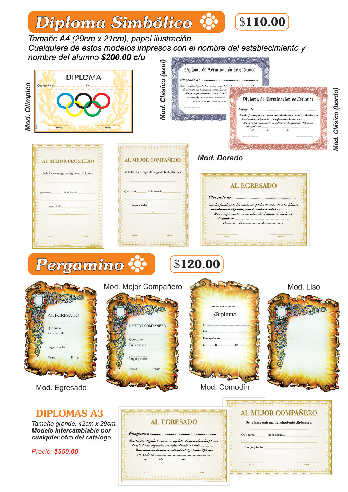 DIPLOMAS simbolicos