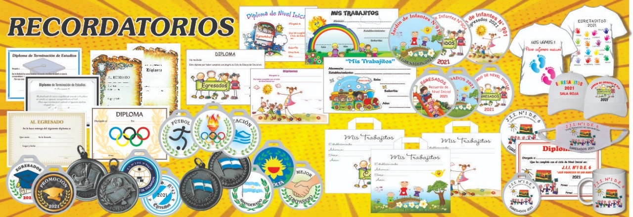 MEDALLAS, DIPLOMAS, BOTONES Y MÁS