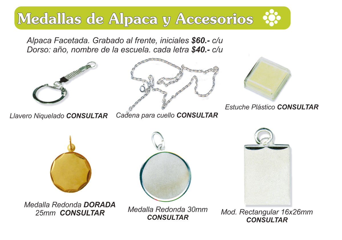 medallas alpaca